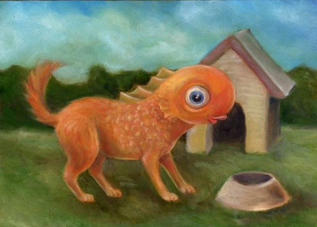 Art: Guppy not Puppy by Artist Vicky Knowles