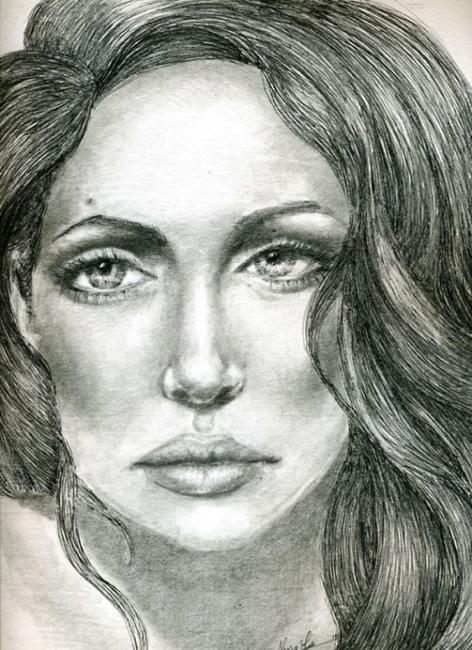 Art: Angelina the Perfect Muse by Artist Alma Lee - Angelina-the-Perfect-Muse