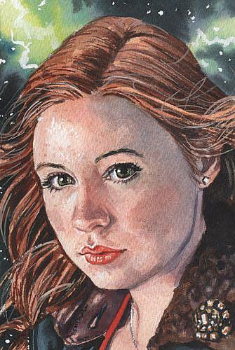 Art Doctor Who Amy Pond by Artist Mark Satchwill