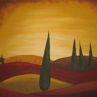 Art: Tuscan Sunset-NLA by Artist Charlene Murray Zatloukal