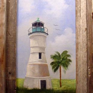 Art: Port Ponchartrain Lighthouse by Artist Barbara Haviland