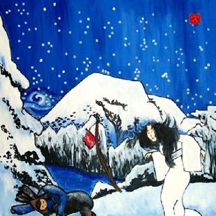 Art: Yuki-Onna (Woman of the Snow) by Artist Amie R Gillingham