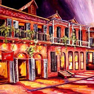 Art: Night in New Orleans - SOLD by Artist Diane Millsap
