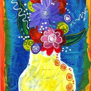 Art: Bistro Florals ~ 1 by Artist Christine Wasankari
