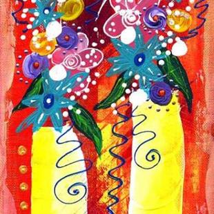 Art: Bistro Florals ~ 3 by Artist Christine Wasankari