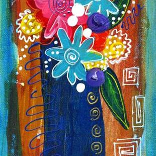 Art: Bistro Florals ~ 6 by Artist Christine Wasankari