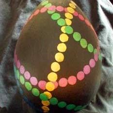 Art: Mardi Gras Egg by Artist Melissa Morton