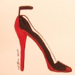 Art: Dangerous Red Shoe by Artist Victor McGhee