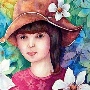 Art: Flower Child - sold by Artist Ulrike 'Ricky' Martin