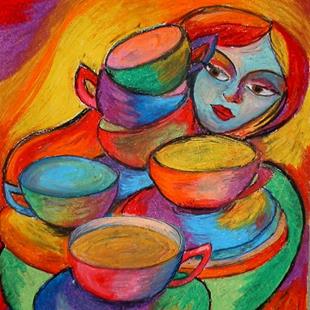 Art: Coffee is Coming! [SOLD] by Artist Chris Jeanguenat
