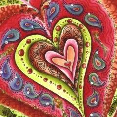 Art: Hearts 2 - SOLD by Artist Ann Murray