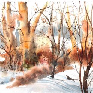 Art: Winter Thicket by Artist Pamela K Wilhelm
