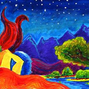 Art: Rio Grande Nights by Artist Christine Wasankari