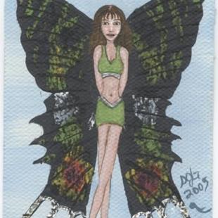 Art: Butterfly Fairy #4 madagascan sunset moth by Artist Sandi Gayle Stefkovich