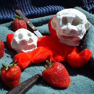 Art: Strawberry Fields Forensic by Artist Elisa Vegliante