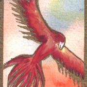 Art: Phoenix Art Card by Artist Kim Wyatt