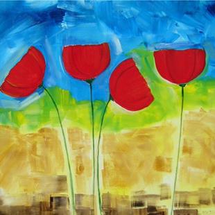 Art: Bright Poppies by Artist Eridanus Sellen