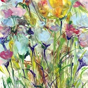 Art: Abstract Floral - sold by Artist Ulrike 'Ricky' Martin