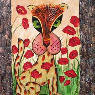 Art: Edwin Loves Poppies by Artist Ke Robinson