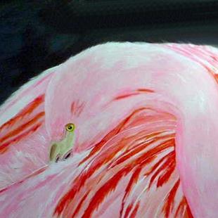 Art: Flamingo by Artist Dia Spriggs