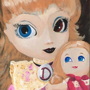 Art: D is for Dolliez by Artist Noelle Hunt