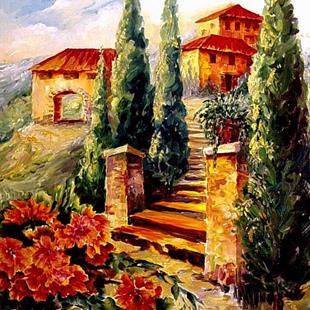 Art: A Dream of Tuscany - SOLD by Artist Diane Millsap