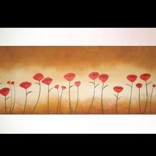 Art: Twenty One Poppies by Artist Charlene Murray Zatloukal