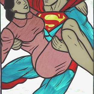 Art: Romeo & Juliet: Superman & Lois (rip inspired by the art of Doris H. David) by Artist Dawn Lee Thompson