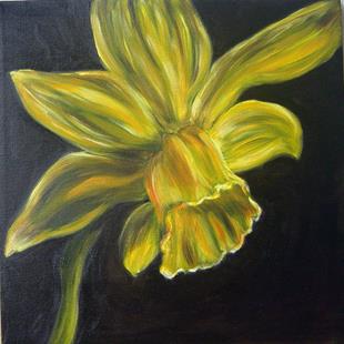 Art: Tina's Daffodil 2 - A Rip by Artist Tracey Allyn Greene