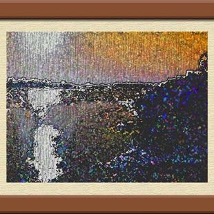 Art: Missouri River Abstract by Artist Cathy  (Kate) Johnson