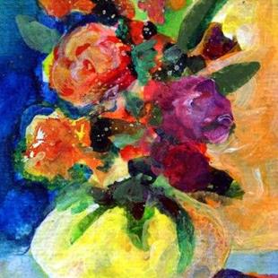Art: aceo floral 6 by Artist Susan Frank
