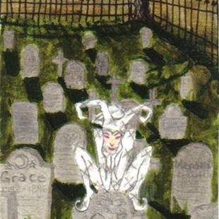 Art: Ghostly Laughter #5 in Joker series by Artist Emily J White