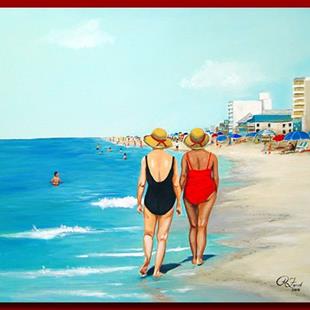 Art: Beach Stroll by Artist Rita C. Ford