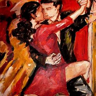 Art: Tango #5 - SOLD by Artist Diane Millsap