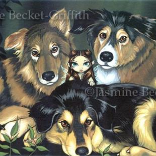 Art: Pixie Dogs by Artist Jasmine Ann Becket-Griffith