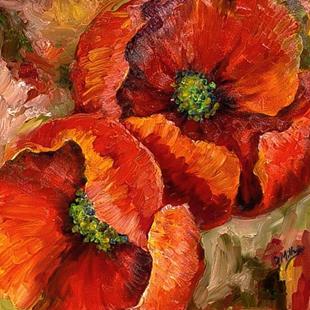 Art: Accent on Poppies-SOLD by Artist Diane Millsap