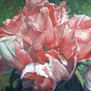 Art: Parrot Tulips, Oil Painting by Artist Harlan