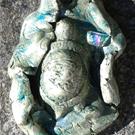 Art: Tortoise pendant by Artist Deborah Sprague