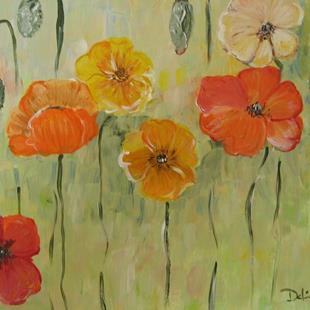 Art: California Poppies, SOLD by Artist Delilah Smith