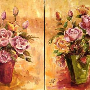 Art: Sweet Roses by Artist Diane Millsap