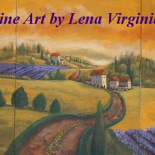 Art: Lavender Overlook by Artist Virginia Kilpatrick