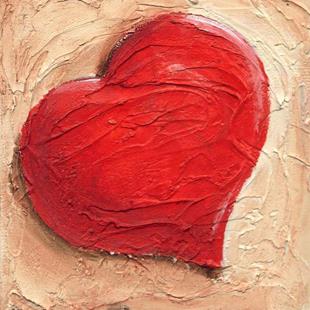Art: An Antique Heart by Artist Noelle Hunt