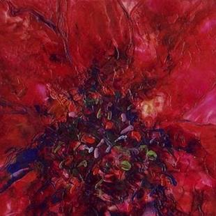 Art: ENCAUSTIC ABSTRACT # 158 - sold by Artist Ulrike 'Ricky' Martin