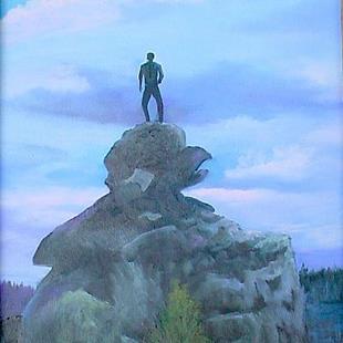 Art: On Top of The World  Wyoming by Artist Barbara Haviland