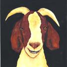 Art: The Grinning Goat by Artist Debi Hubbs