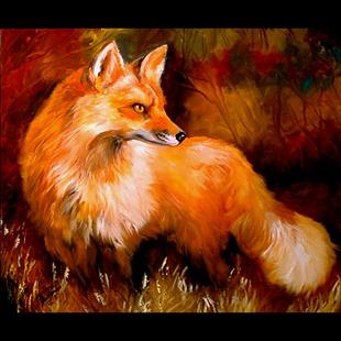 Art: RED FOX SLY by Artist Marcia Baldwin