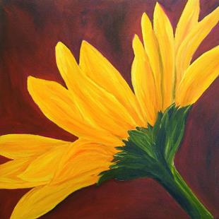 Art: Yellow Daisy Flower by Artist Mary Jo Zorad