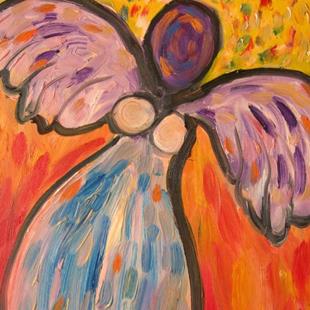 Art: Sunshine Angel, SOLD by Artist Delilah Smith