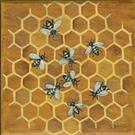 Art: Honey Bees by Artist Sara Field