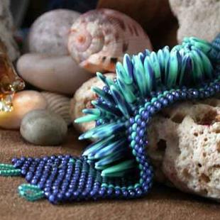 Art: Turquoise Dagger Bracelet by Artist Stephanie M. Daigle